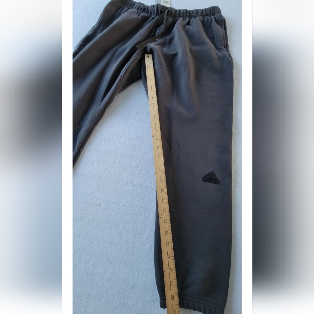 Adidas Men's Fleeces Pants Gray Size Plus 2X (2) And 4X Jogger NWT - Picture 2 of 7